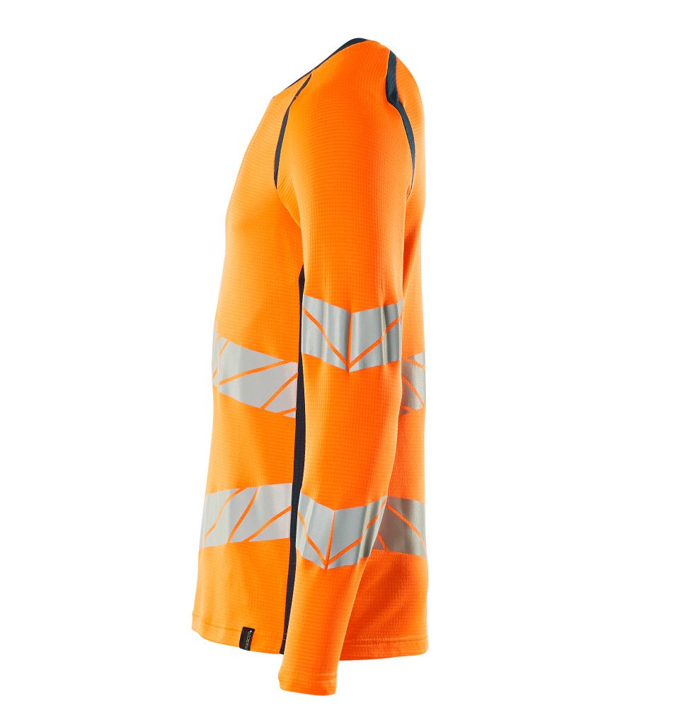 Mascot Accelerate Safe Warnschutz Langarmshirt – orange/dunkelpetroleum