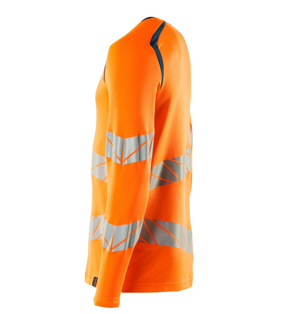 Mascot Accelerate Safe Warnschutz Langarmshirt – orange/dunkelpetroleum