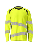 Mascot Accelerate Safe Warnschutz Langarmshirt – gelb/schwarzblau