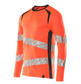 Mascot Accelerate Safe Warnschutz Langarmshirt – rot/schwarzblau