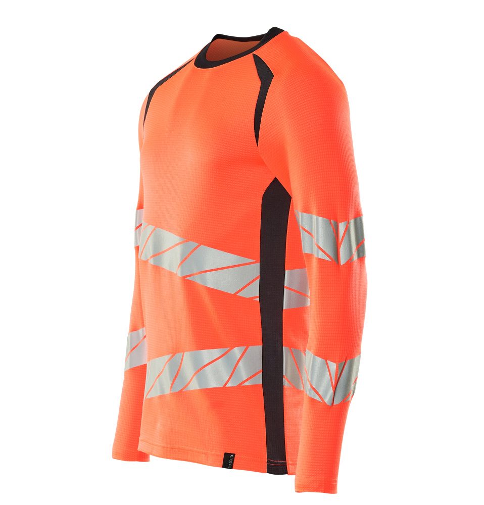 Mascot Accelerate Safe Warnschutz Langarmshirt – rot/schwarzblau