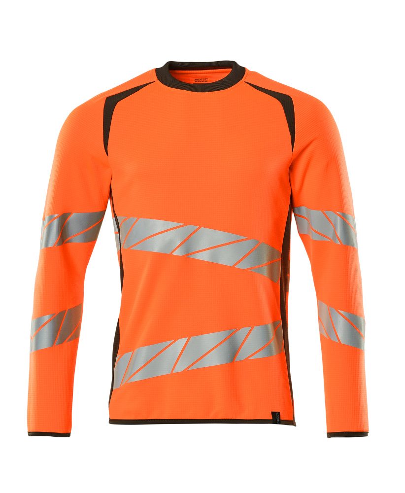 Mascot Accelerate Safe Warnschutz Sweatshirt – orange/dunkelanthrazit