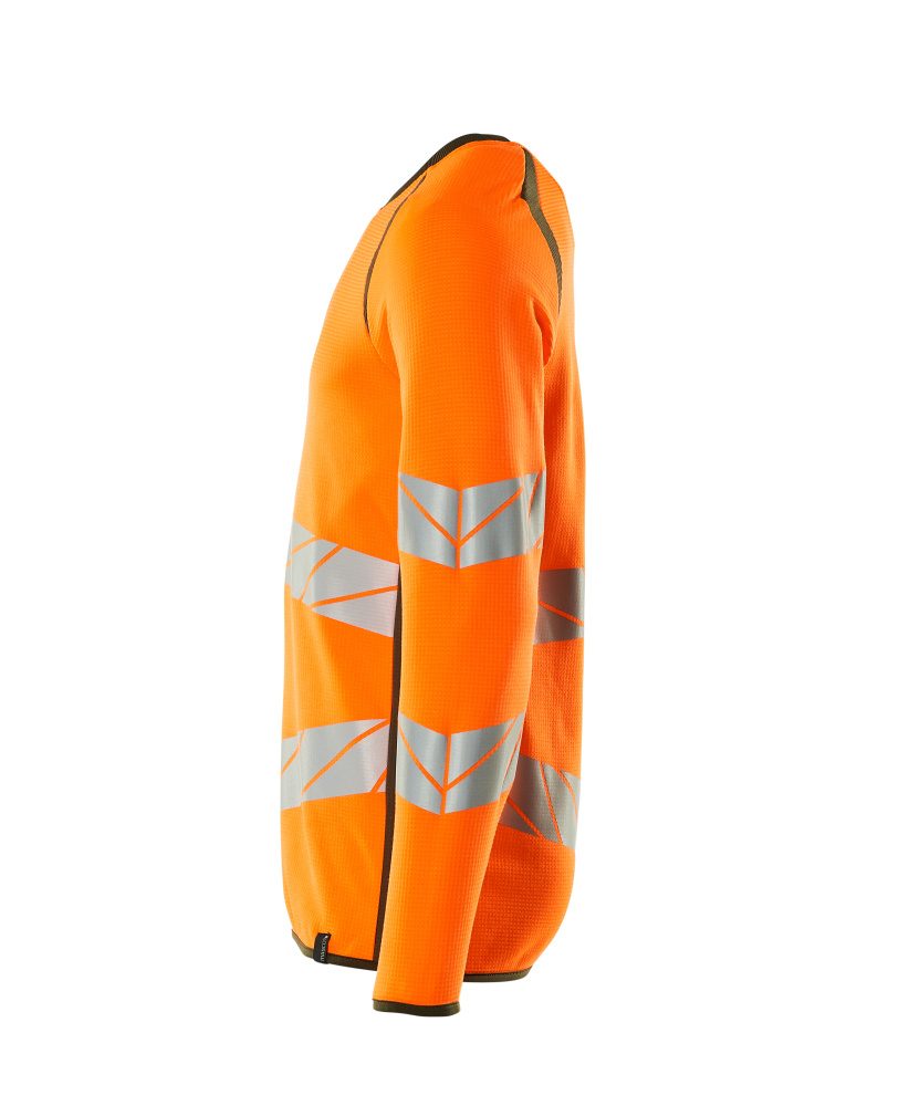Mascot Accelerate Safe Warnschutz Sweatshirt – orange/moosgrün
