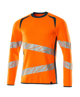 Mascot Accelerate Safe Warnschutz Sweatshirt – orange/dunkelpetroleum