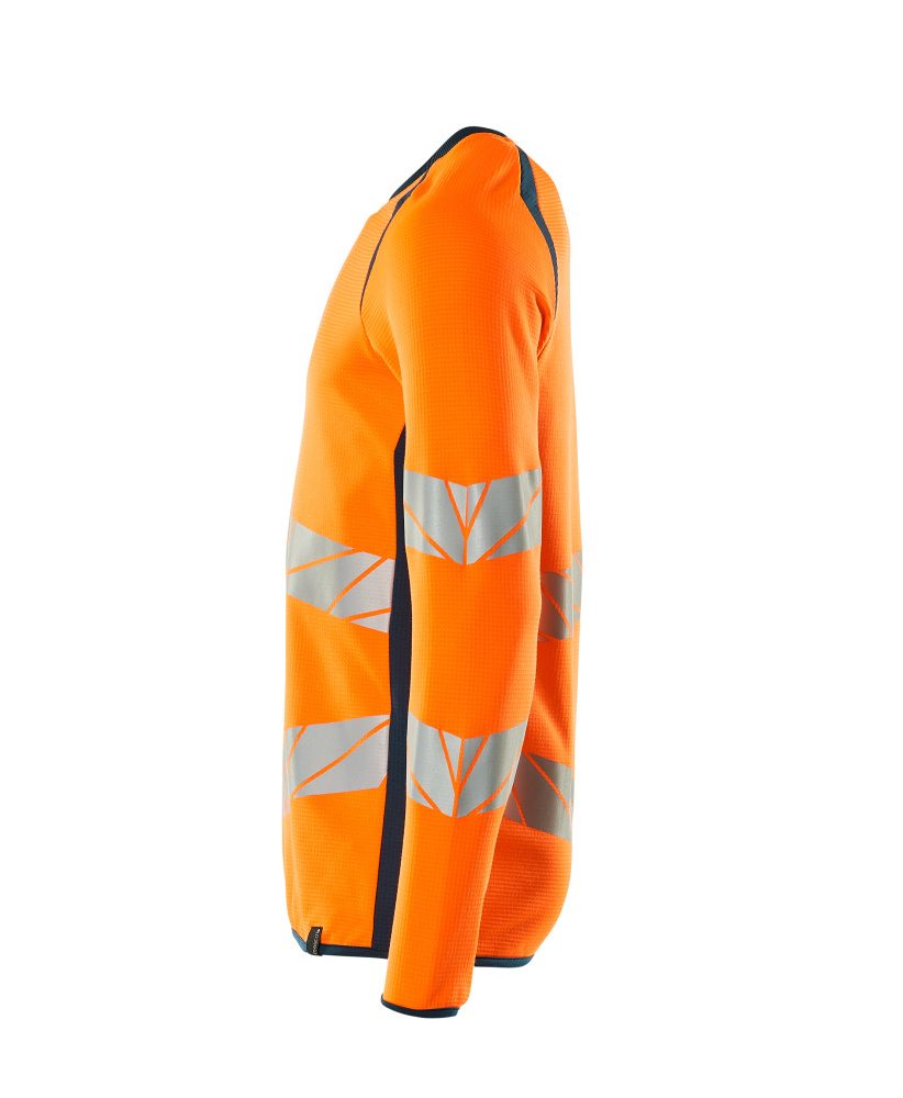 Mascot Accelerate Safe Warnschutz Sweatshirt – orange/dunkelpetroleum