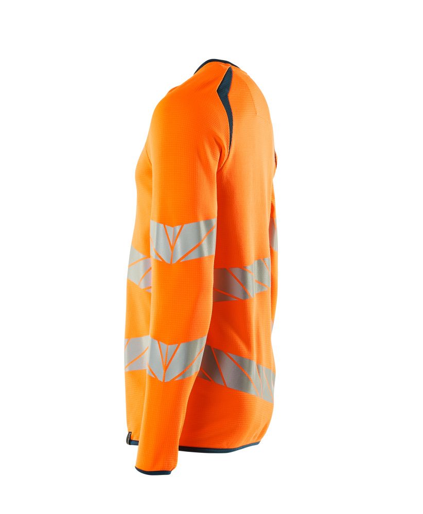Mascot Accelerate Safe Warnschutz Sweatshirt – orange/dunkelpetroleum