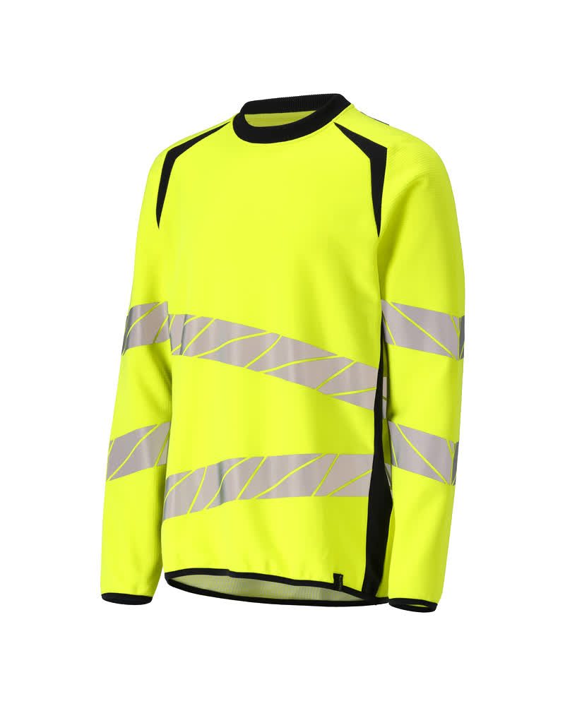 Mascot Accelerate Safe Warnschutz Sweatshirt – gelb/schwarzblau