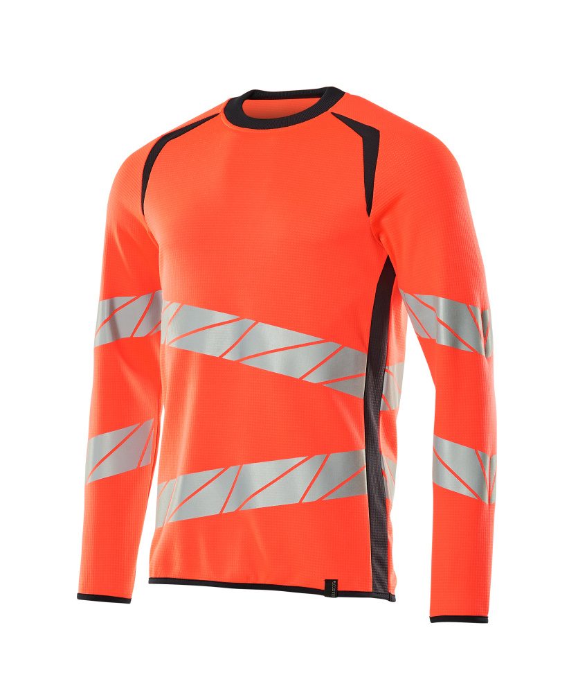 Mascot Accelerate Safe Warnschutz Sweatshirt – rot/schwarzblau