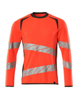 Mascot Accelerate Safe Warnschutz Sweatshirt – rot/dunkelanthrazit