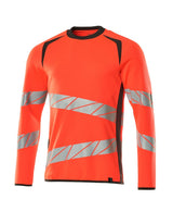 Mascot Accelerate Safe Warnschutz Sweatshirt – rot/dunkelanthrazit
