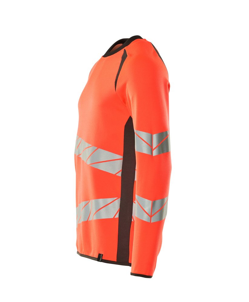 Mascot Accelerate Safe Warnschutz Sweatshirt – rot/dunkelanthrazit