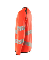 Mascot Accelerate Safe Warnschutz Sweatshirt – rot/dunkelanthrazit