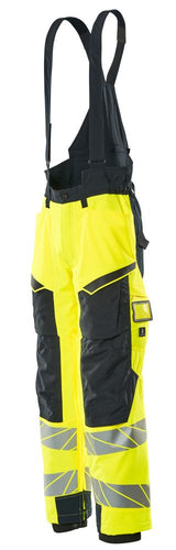 Mascot Accelerate Safe Warnschutz Winterhose – gelb/schwarzblau