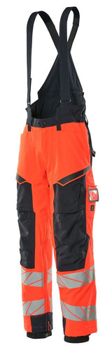 Mascot Accelerate Safe Warnschutz Winterhose – rot/schwarzblau