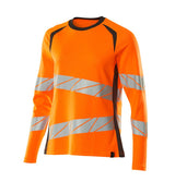 Mascot Damen Accelerate Safe Warn-Langarmshirt – orange/dunkelanthrazit