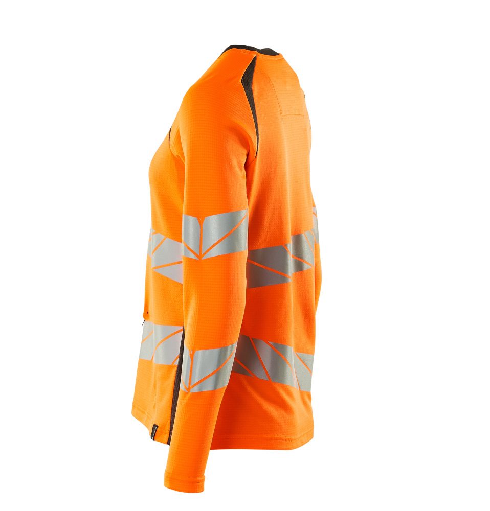 Mascot Damen Accelerate Safe Warn-Langarmshirt – orange/dunkelanthrazit