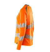 Mascot Damen Accelerate Safe Warn-Langarmshirt – orange/moosgrün