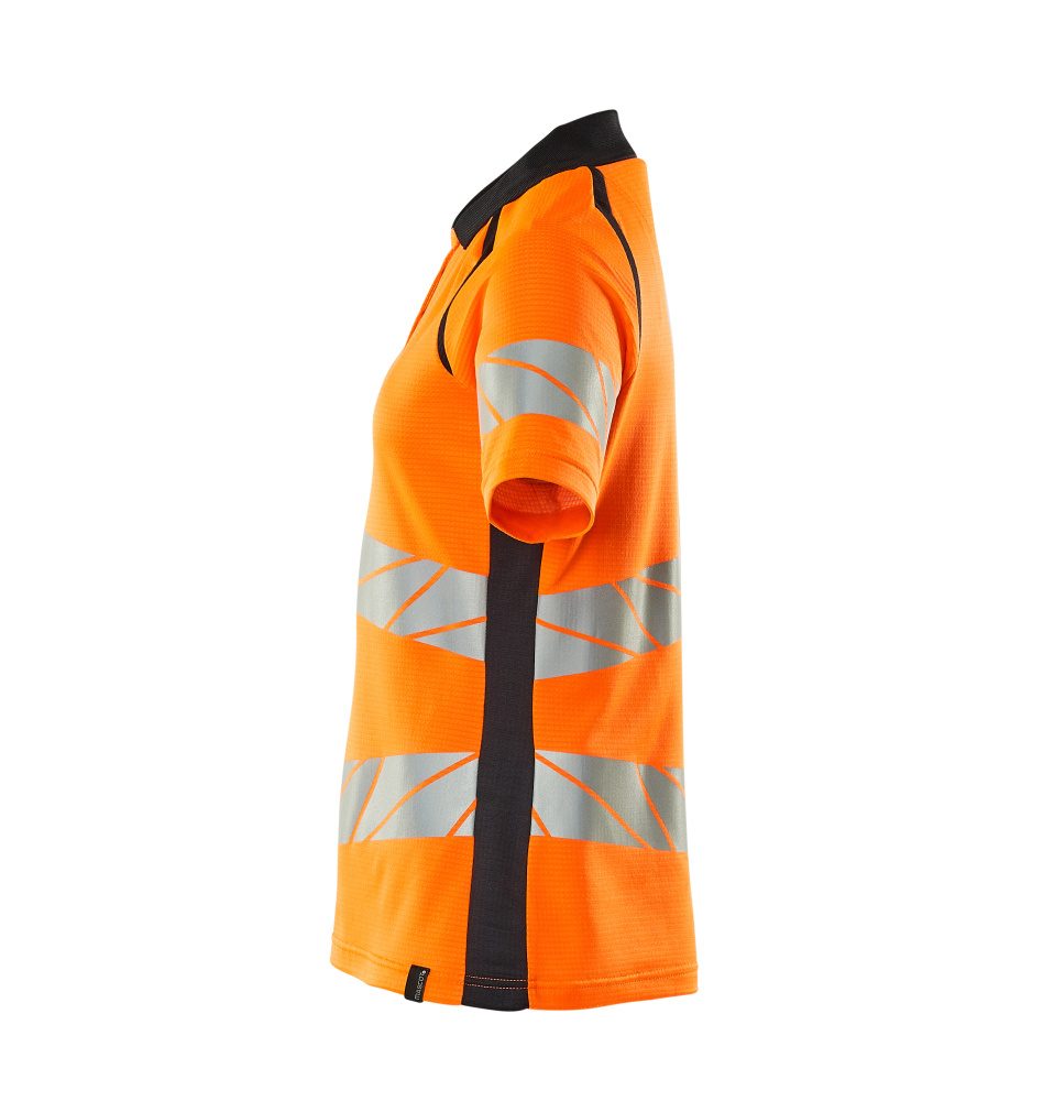 Mascot Damen Accelerate Safe Warnschutz Polo-Shirt – orange/schwarzblau