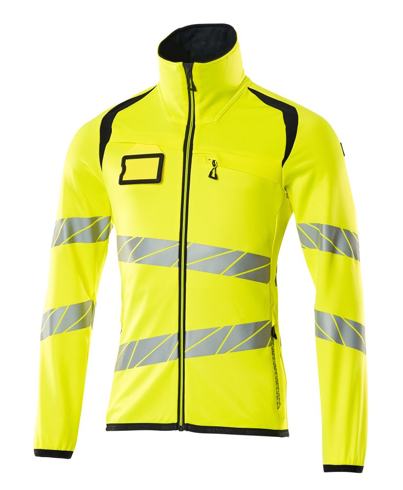 Mascot Accelerate Safe Warnschutz Fleecejacke – gelb/schwarzblau