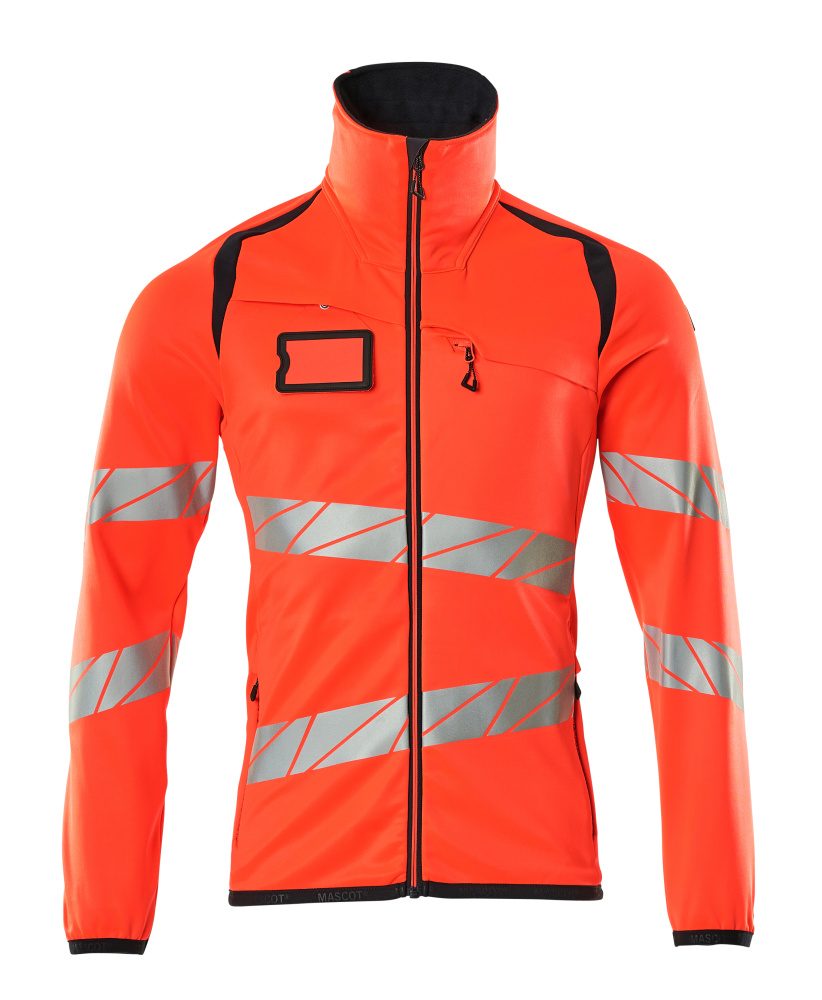 Mascot Accelerate Safe Warnschutz Fleecejacke – rot/schwarzblau