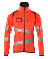 Mascot Accelerate Safe Warnschutz Fleecejacke – rot/dunkelanthrazit