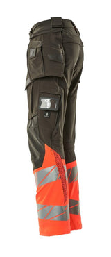 Mascot Accelerate Safe Warnschutz Bundhose Kl.1 19131-711 – dunkelanthrazit/rot