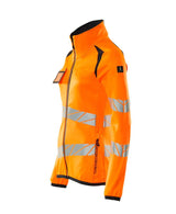 Mascot Damen Accelerate Safe Warn-Fleecejacke – orange/schwarzblau