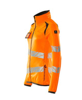 Mascot Damen Accelerate Safe Warn-Fleecejacke – orange/dunkelanthrazit