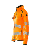 Mascot Damen Accelerate Safe Warn-Fleecejacke – orange/moosgrün