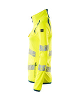 Mascot Damen Accelerate Safe Warn-Fleecejacke – gelb/dunkelpetroleum