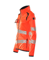 Mascot Damen Accelerate Safe Warn-Fleecejacke – rot/schwarzblau