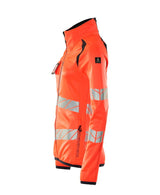 Mascot Damen Accelerate Safe Warn-Fleecejacke – rot/schwarzblau