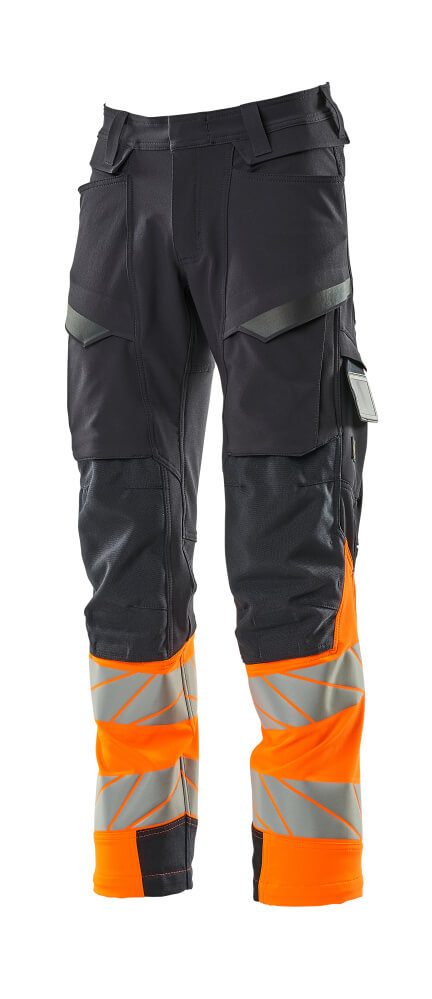 Mascot Accelerate Safe Warnschutz Bundhose Kl.1 19179-511 – schwarzblau/orange