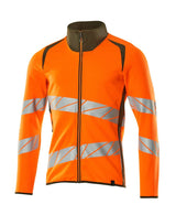 Mascot Accelerate Safe Warnschutz Sweatjacke – orange/moosgrün