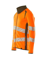 Mascot Accelerate Safe Warnschutz Sweatjacke – orange/moosgrün