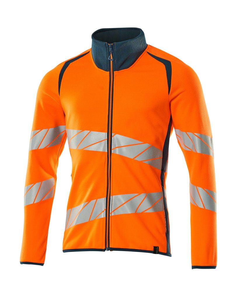 Mascot Accelerate Safe Warnschutz Sweatjacke – orange/dunkelpetroleum