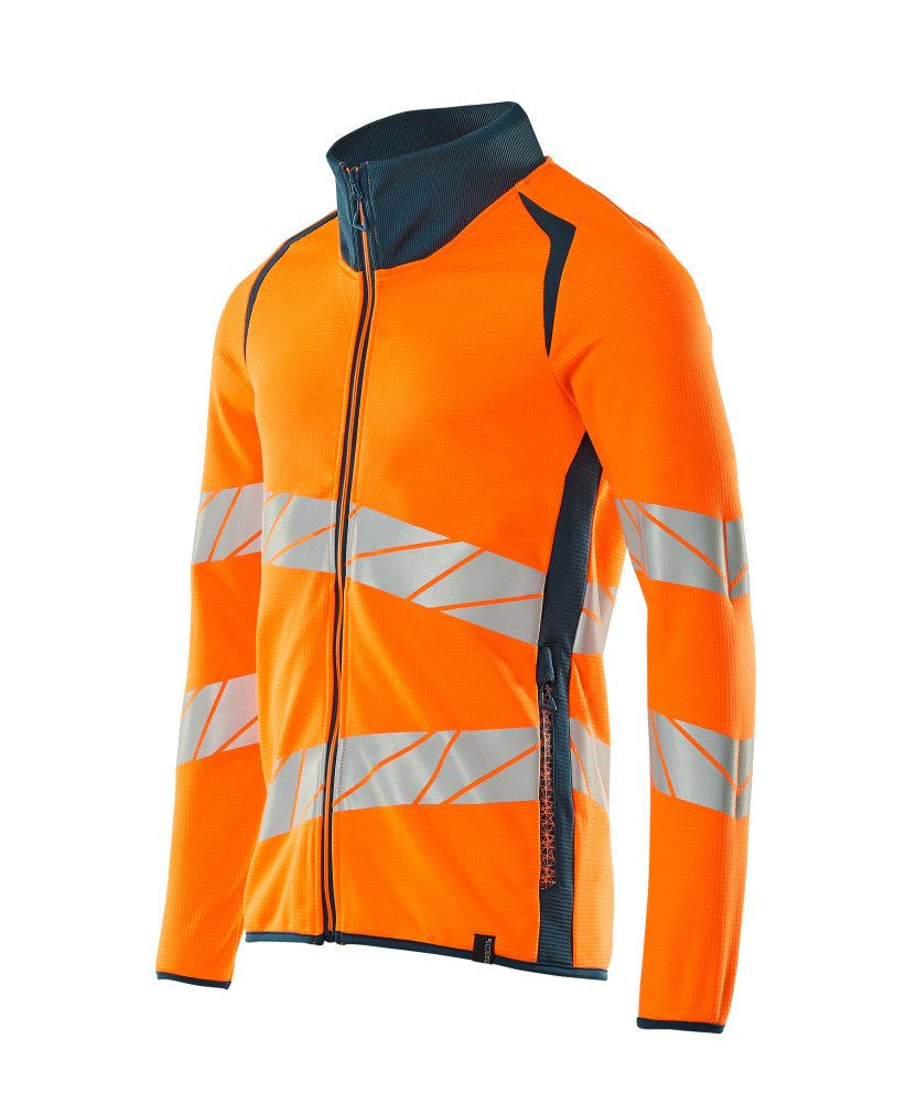 Mascot Accelerate Safe Warnschutz Sweatjacke – orange/dunkelpetroleum