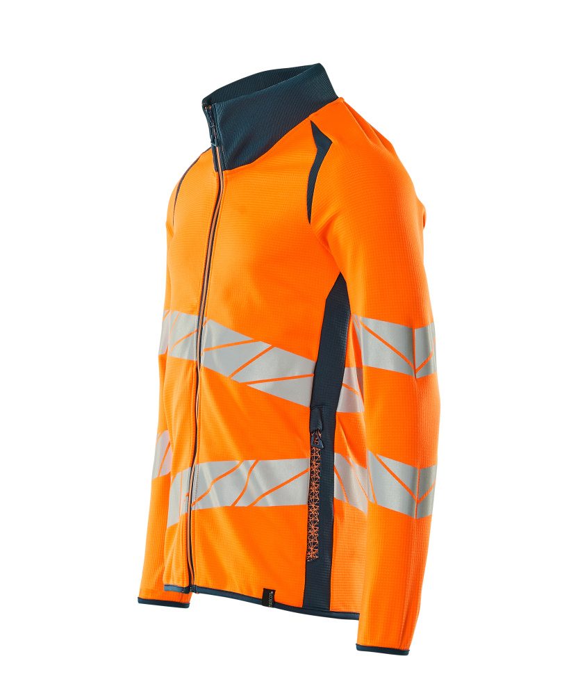 Mascot Accelerate Safe Warnschutz Sweatjacke – orange/dunkelpetroleum