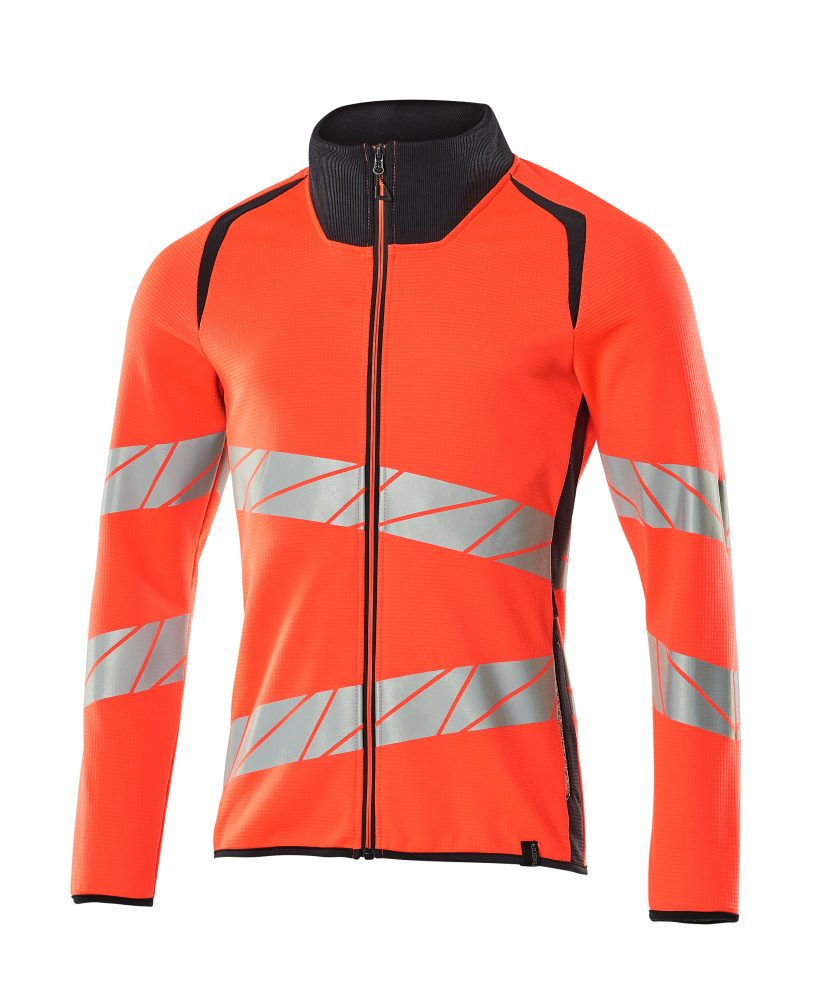 Mascot Accelerate Safe Warnschutz Sweatjacke – rot/schwarzblau