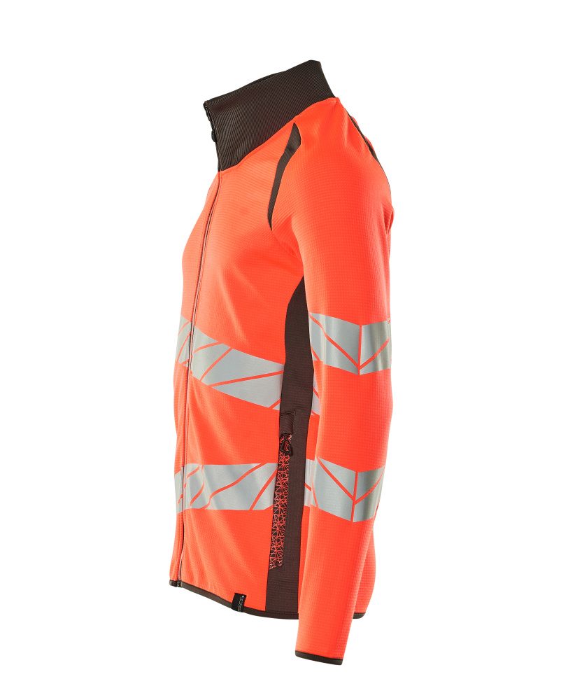 Mascot Accelerate Safe Warnschutz Sweatjacke – rot/dunkelanthrazit