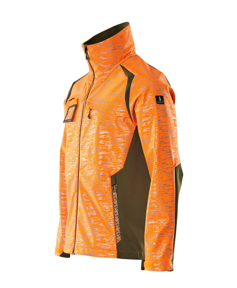 Mascot Accelerate Safe Softshelljacke – orange/moosgrün