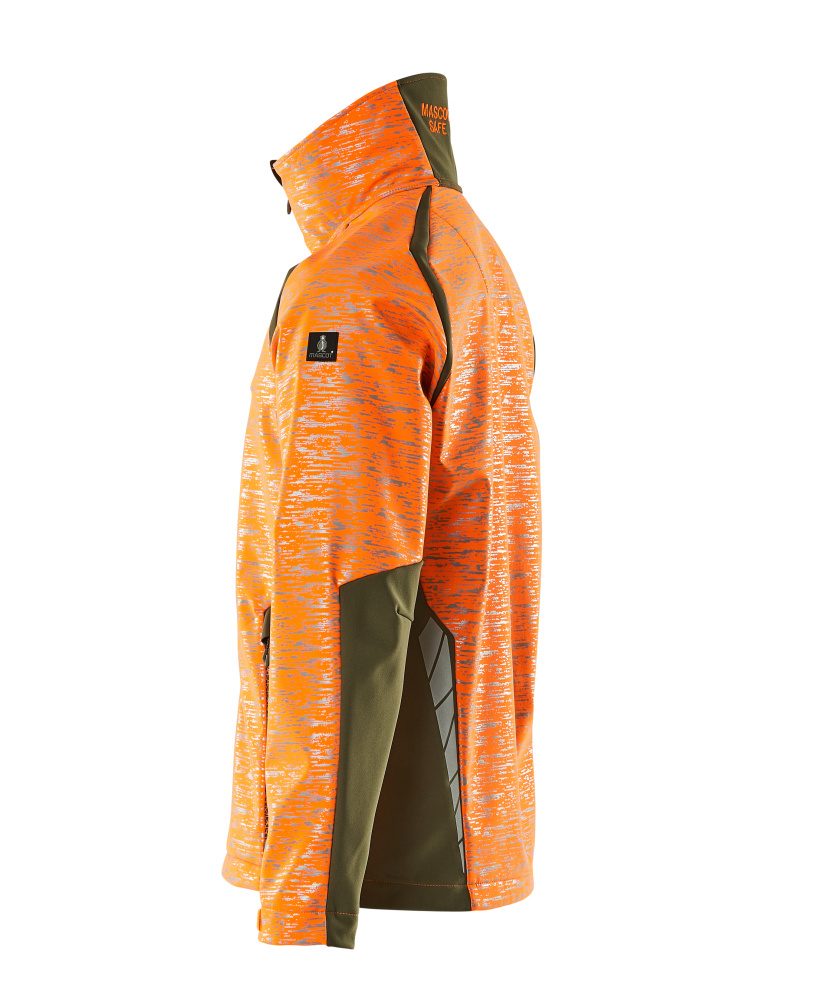 Mascot Accelerate Safe Softshelljacke – orange/moosgrün