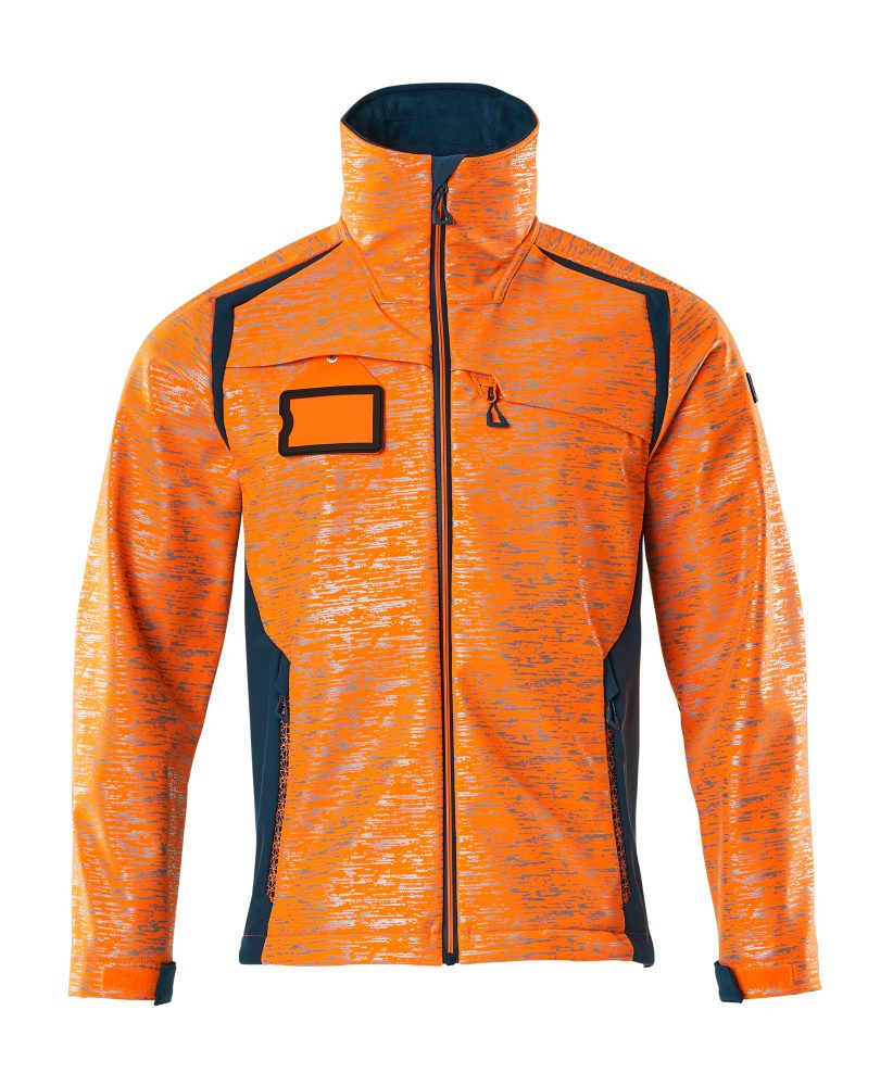 Mascot Accelerate Safe Softshelljacke – orange/dunkelpetroleum