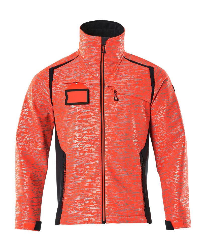 Mascot Accelerate Safe Softshelljacke – rot/schwarzblau
