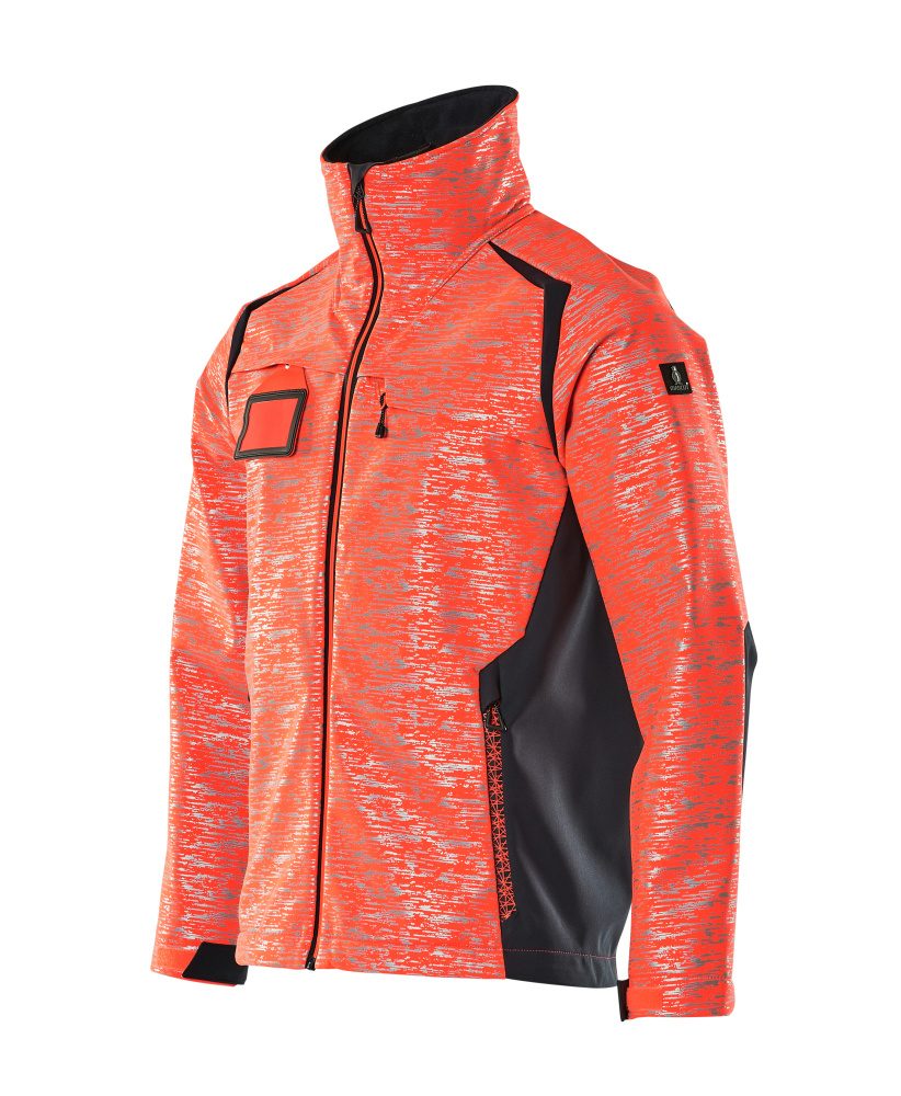 Mascot Accelerate Safe Softshelljacke – rot/schwarzblau