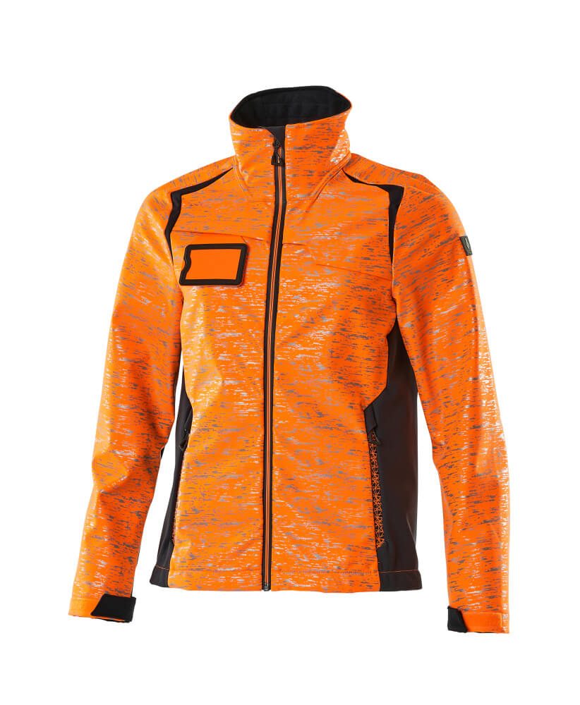 Mascot Damen Accelerate Safe Softshelljacke – orange/schwarzblau