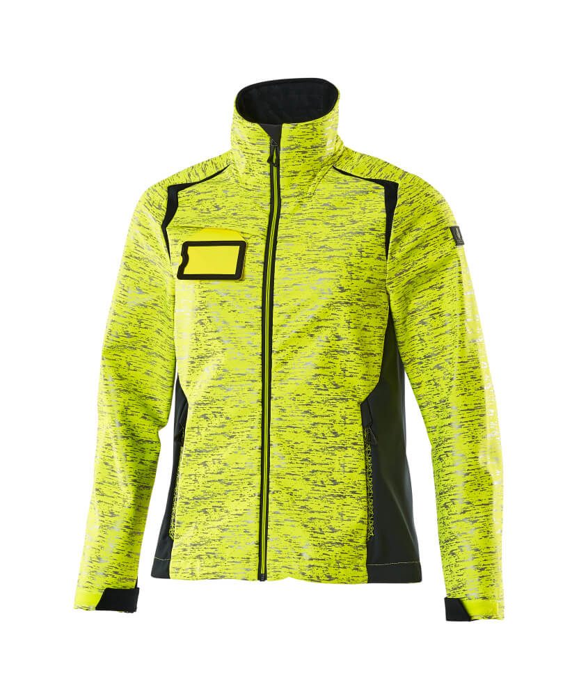 Mascot Damen Accelerate Safe Softshelljacke – gelb/schwarzblau