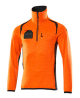 Mascot Accelerate Safe Fleecepullover – orange/schwarzblau