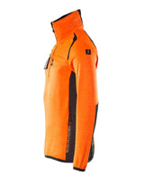 Mascot Accelerate Safe Fleecepullover – orange/schwarzblau