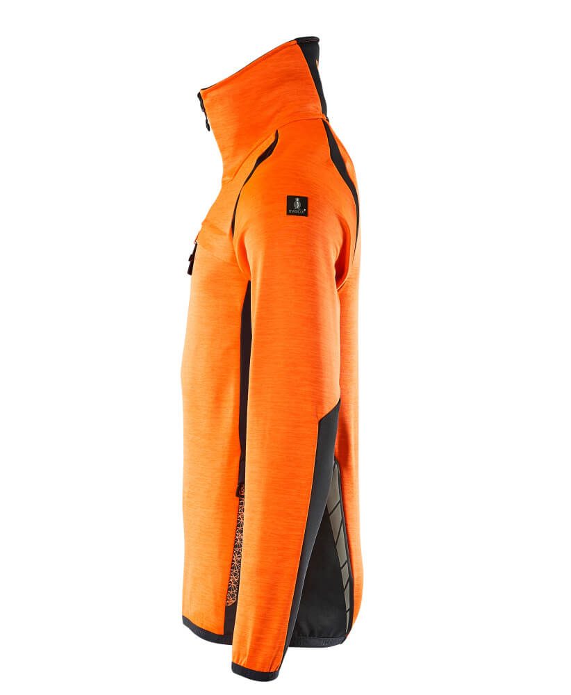 Mascot Accelerate Safe Fleecepullover – orange/schwarzblau